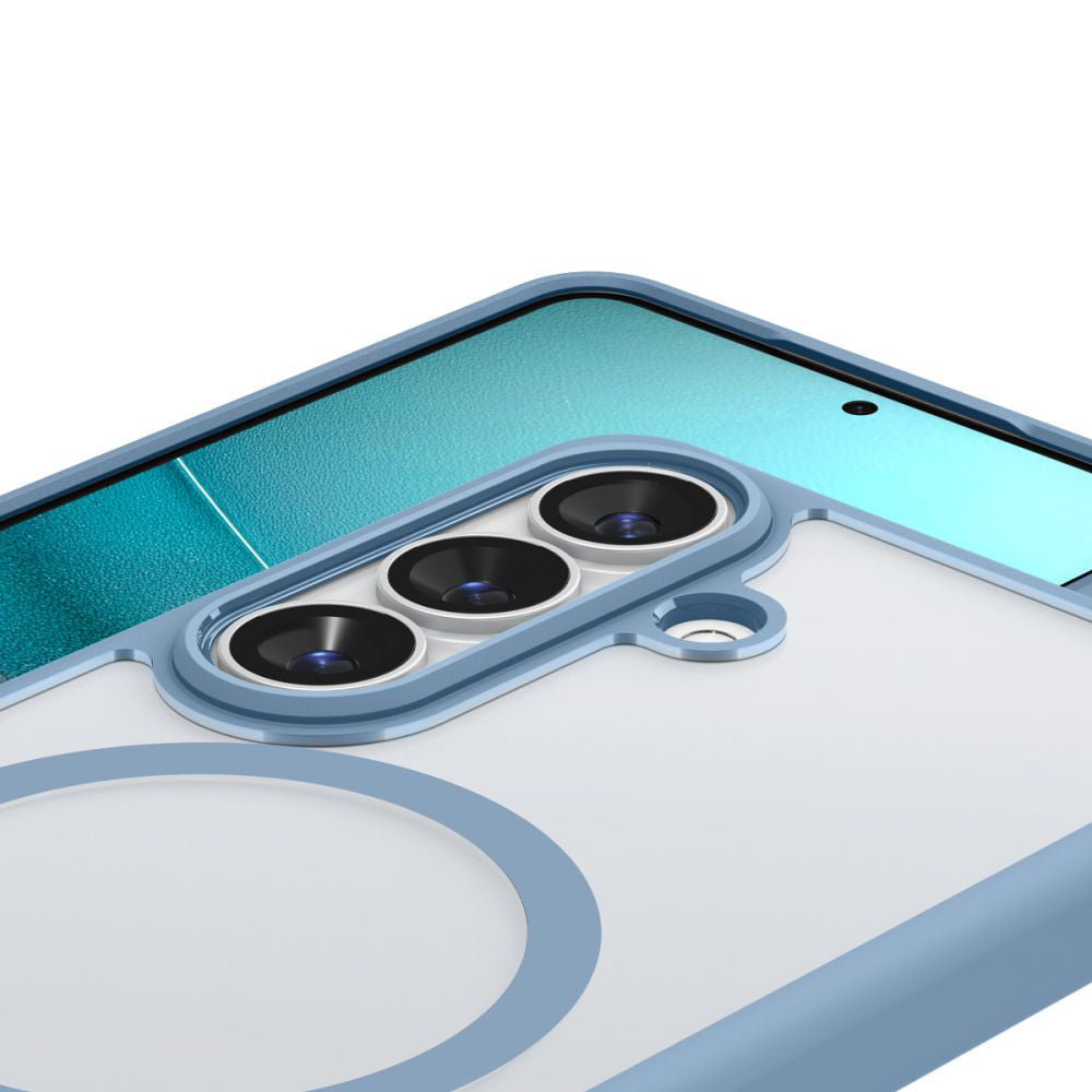 Custodia MagSafe per Samsung Galaxy S26 S942, Spigen, Ultra Hybrid, Blu ACS11219