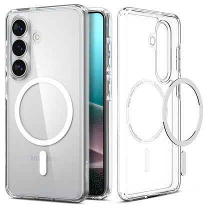 Custodia MagSafe per Samsung Galaxy S26 S942, Spigen, Ultra Hybrid, Trasparente Bianca ACS10734