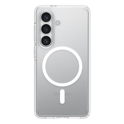 Custodia MagSafe per Samsung Galaxy S26 S942, Spigen, Ultra Hybrid, Trasparente Bianca ACS10734