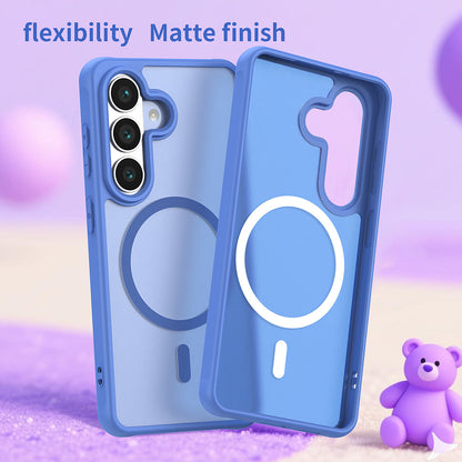 Custodia MagSafe per Samsung Galaxy S26, Techsuit, HaloFrost II, Blu