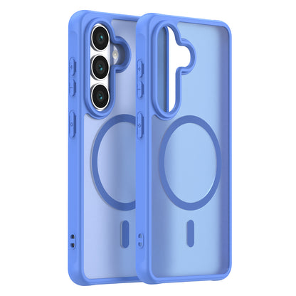 Custodia MagSafe per Samsung Galaxy S26, Techsuit, HaloFrost II, Blu