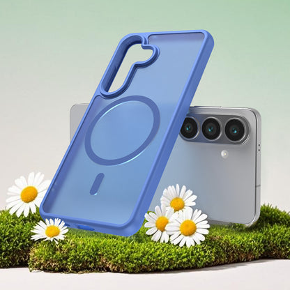 Custodia MagSafe per Samsung Galaxy S26, Techsuit, HaloFrost II, Blu