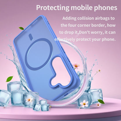 Custodia MagSafe per Samsung Galaxy S26, Techsuit, HaloFrost II, Blu