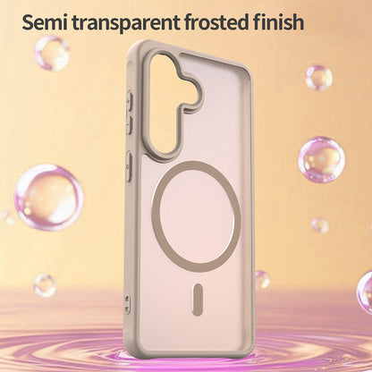 Custodia MagSafe per Samsung Galaxy S26 S942, Techsuit, HaloFrost II, Dorata