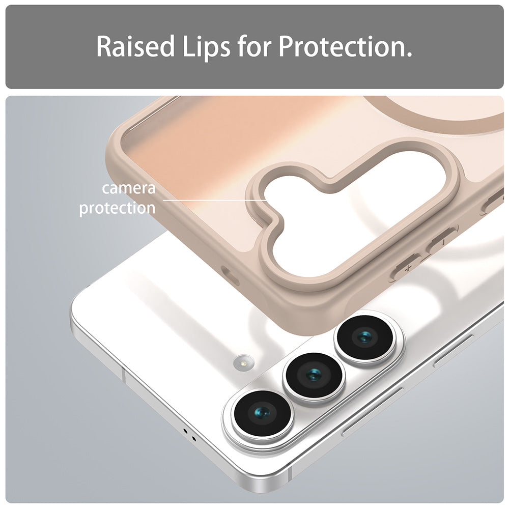 Custodia MagSafe per Samsung Galaxy S26 S942, Techsuit, HaloFrost II, Dorata