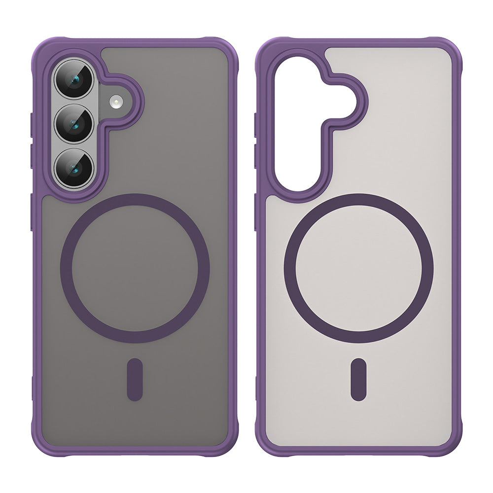 Custodia MagSafe per Samsung Galaxy S26 S942, Techsuit, HaloFrost II, Viola