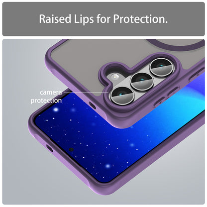 Custodia MagSafe per Samsung Galaxy S26 S942, Techsuit, HaloFrost II, Viola