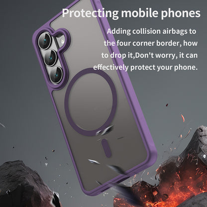 Custodia MagSafe per Samsung Galaxy S26 S942, Techsuit, HaloFrost II, Viola