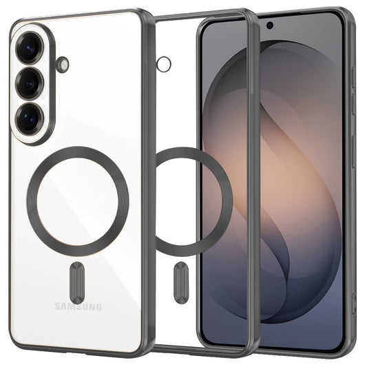 Custodia MagSafe per Samsung Galaxy S26, Techsuit, Luxury Crystal, Nera