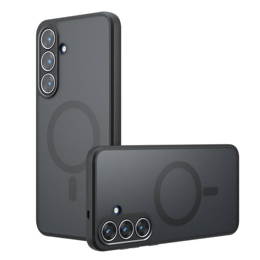 Custodia MagSafe per Samsung Galaxy S26, Techsuit, PureFrost, Nera Satinata