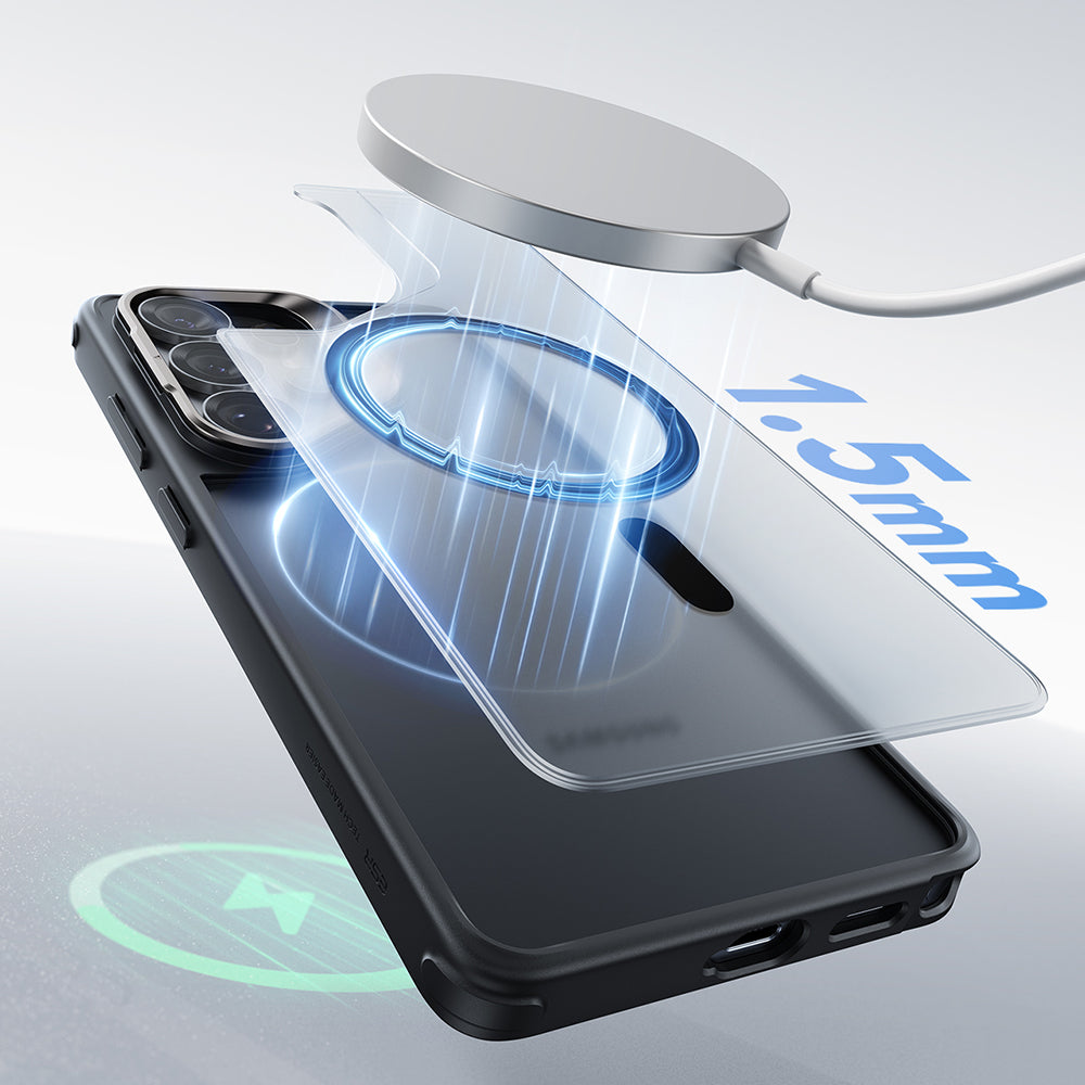 Custodia MagSafe per Samsung Galaxy S26 Ultra, ESR, Classic Hybrid Kickstand, Nera Satinata