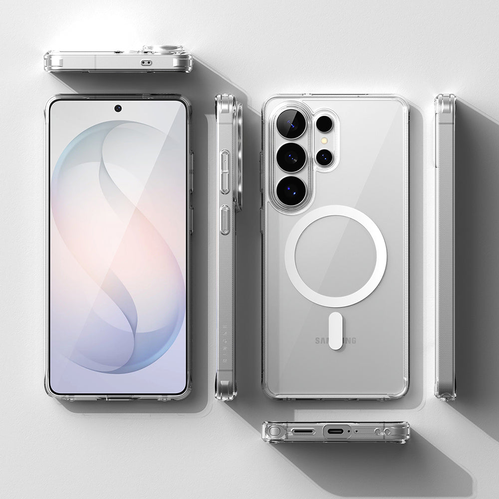 Custodia MagSafe per Samsung Galaxy S26 Ultra, Ringke, Fusion, Trasparente