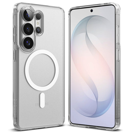Custodia MagSafe per Samsung Galaxy S26 Ultra, Ringke, Fusion, Trasparente Opaca