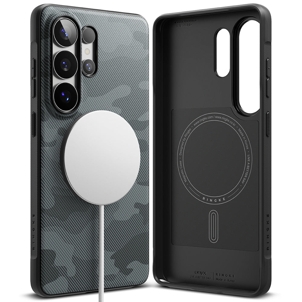 Custodia MagSafe per Samsung Galaxy S26 Ultra S948, Ringke, Onyx, Camuffamento