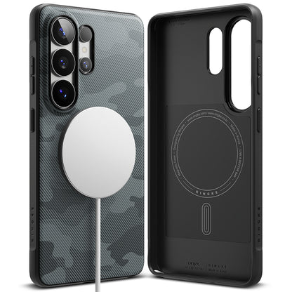 Custodia MagSafe per Samsung Galaxy S26 Ultra S948, Ringke, Onyx, Camuffamento