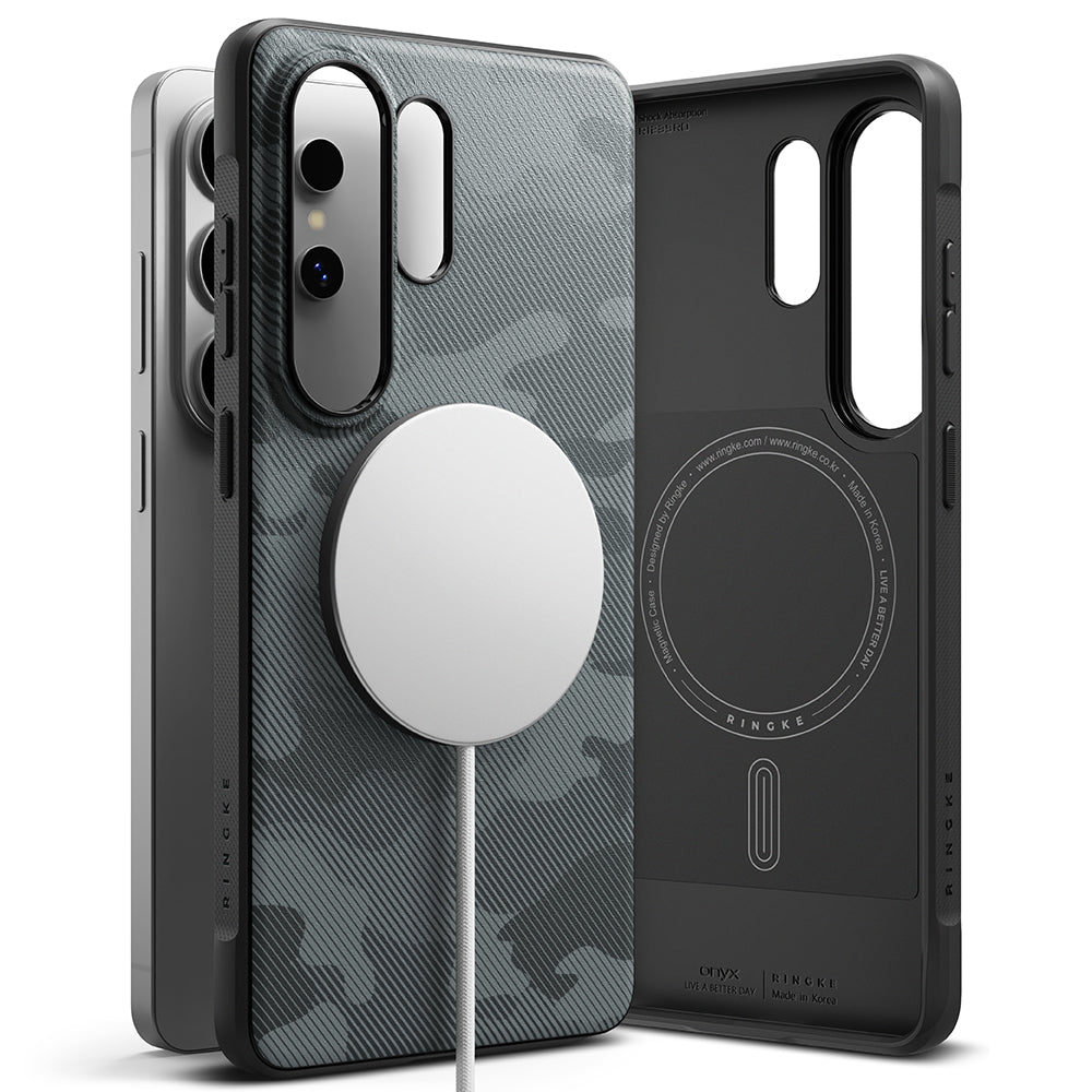 Custodia MagSafe per Samsung Galaxy S26 Ultra S948, Ringke, Onyx, Camuffamento