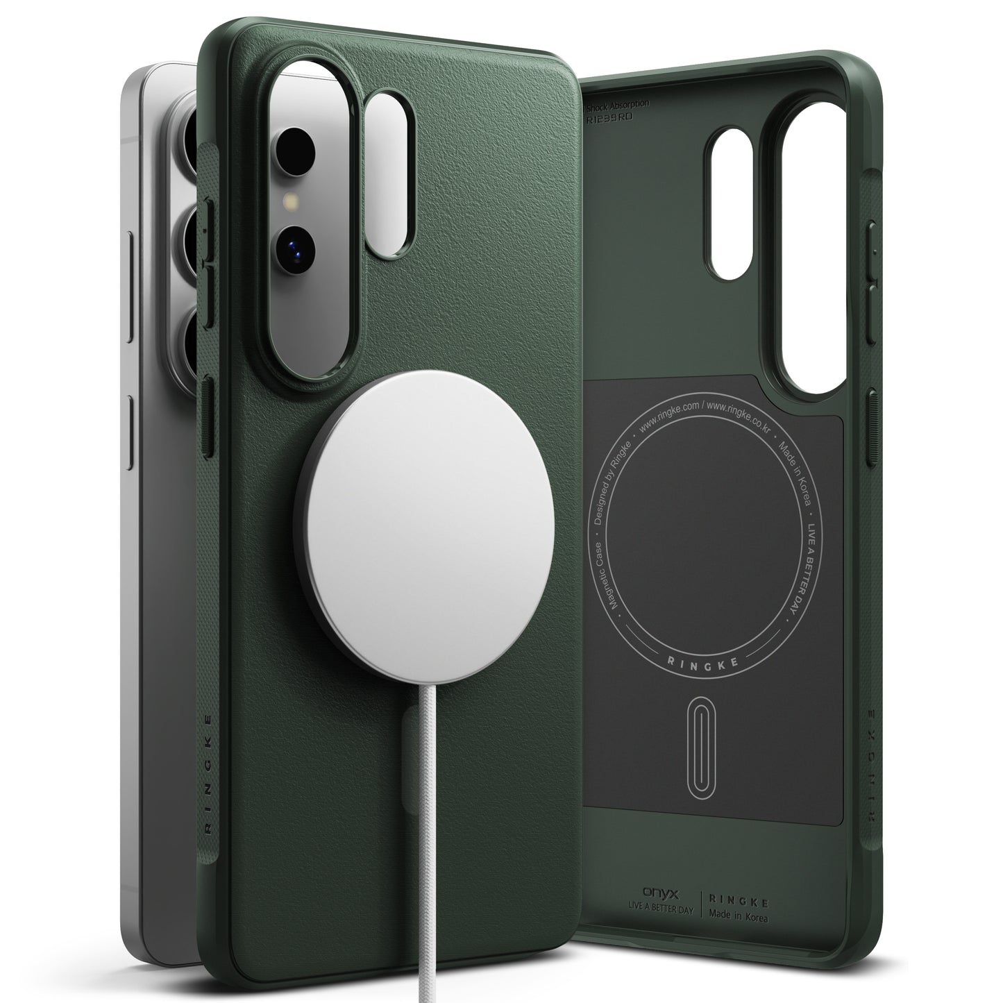 Custodia MagSafe per Samsung Galaxy S26 Ultra, Ringke, Onyx, Verde Scuro