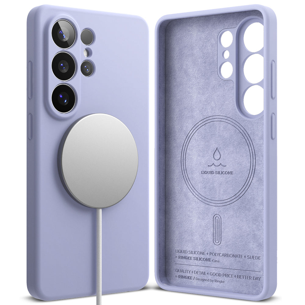 Custodia MagSafe per Samsung Galaxy S26 Ultra S948, Ringke, Silicone, Viola