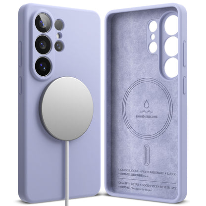 Custodia MagSafe per Samsung Galaxy S26 Ultra S948, Ringke, Silicone, Viola