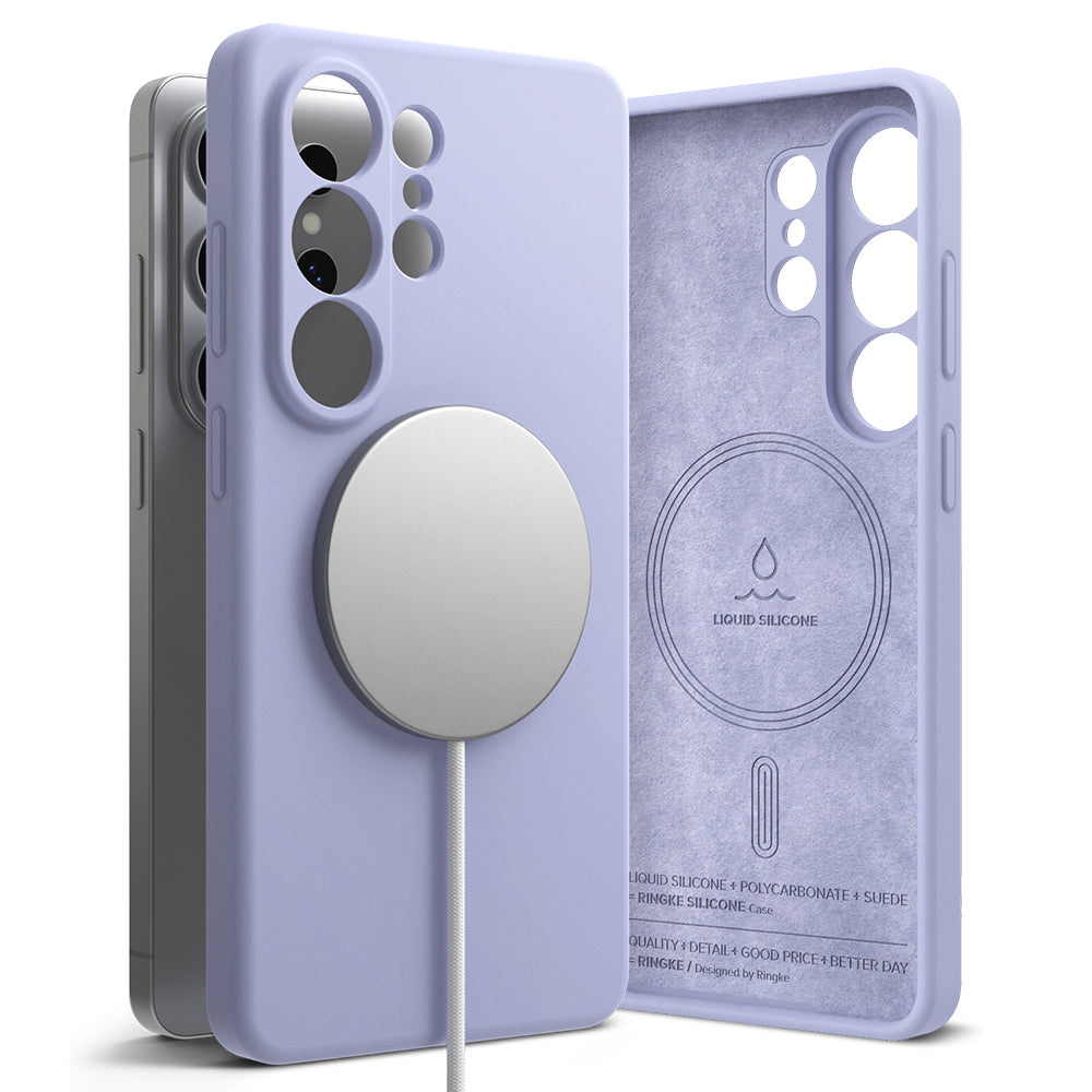 Custodia MagSafe per Samsung Galaxy S26 Ultra S948, Ringke, Silicone, Viola