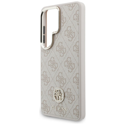 Custodia MagSafe per Samsung Galaxy S26 Ultra S948, GUESS, 4G Big Rhinestone Triangle Strap, Rosa