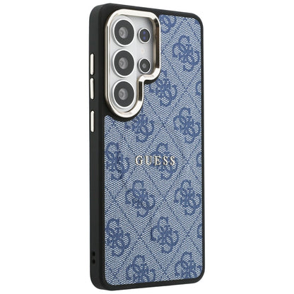 Custodia MagSafe per Samsung Galaxy S26 Ultra S948, Guess, 4G Embossed Ring, Blu