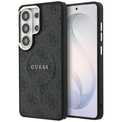Custodia MagSafe per Samsung Galaxy S26 Ultra S948, Guess, 4G Embossed Ring, Nera