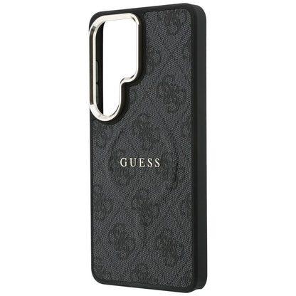 Custodia MagSafe per Samsung Galaxy S26 Ultra S948, Guess, 4G Embossed Ring, Nera