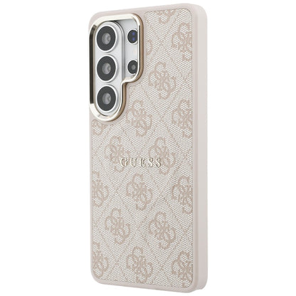 Custodia MagSafe per Samsung Galaxy S26 Ultra S948, Guess, 4G Embossed Ring, Rosa
