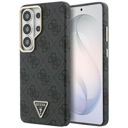 Custodia MagSafe per Samsung Galaxy S26 Ultra S948, Guess, Logo Triangolo 4G, Nera