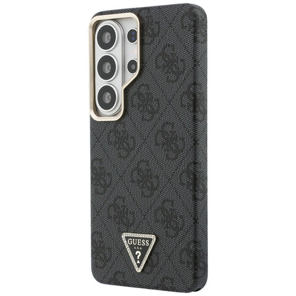 Custodia MagSafe per Samsung Galaxy S26 Ultra S948, Guess, Logo Triangolo 4G, Nera