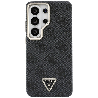 Custodia MagSafe per Samsung Galaxy S26 Ultra S948, Guess, Logo Triangolo 4G, Nera