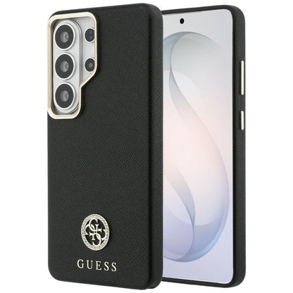 Custodia MagSafe per Samsung Galaxy S26 Ultra S948, Guess, Rhinestone Round Logo, Nera