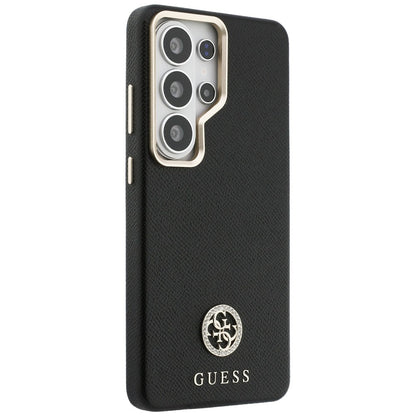 Custodia MagSafe per Samsung Galaxy S26 Ultra S948, Guess, Rhinestone Round Logo, Nera