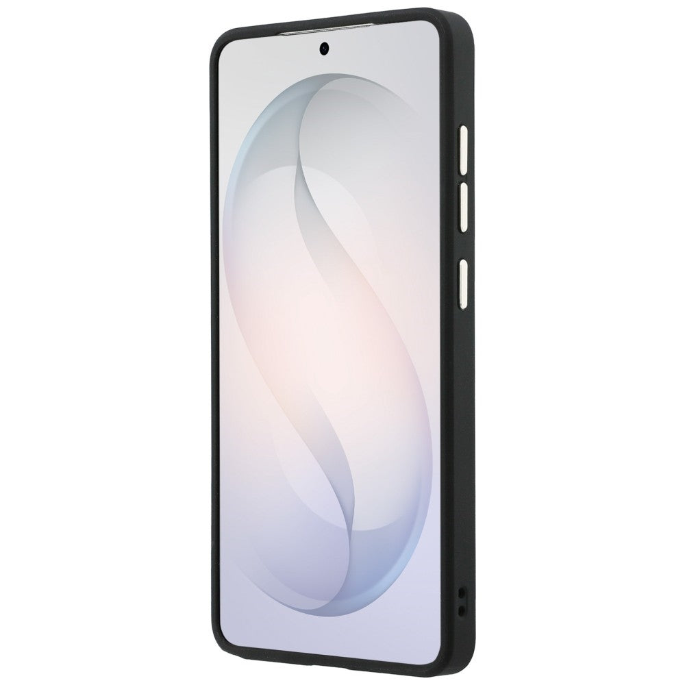 Custodia MagSafe per Samsung Galaxy S26 Ultra S948, GUESS, Saffiano Peony Embossed Ring, Nera