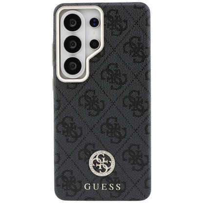 Custodia MagSafe per Samsung Galaxy S26 Ultra S948, Guess, Strass Round Logo, Nera