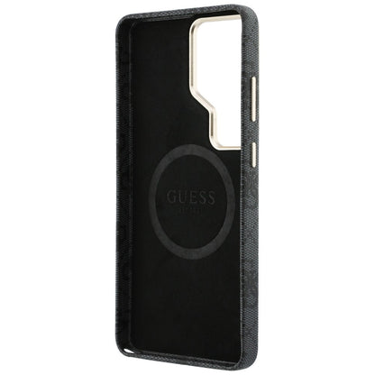 Custodia MagSafe per Samsung Galaxy S26 Ultra S948, Guess, Strass Round Logo, Nera