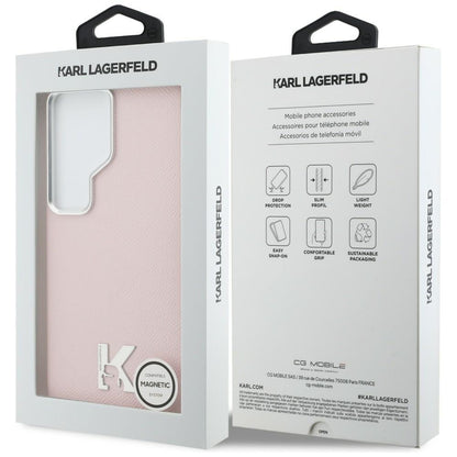 Custodia MagSafe per Samsung Galaxy S26 Ultra S948, Karl Lagerfeld, Karl Head Logo, Rosa