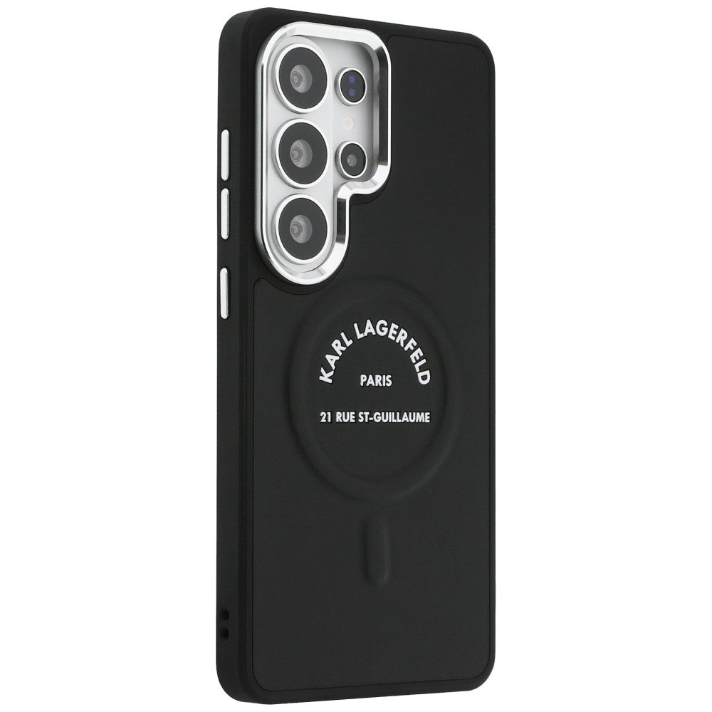 Custodia MagSafe per Samsung Galaxy S26 Ultra S948, Karl Lagerfeld, Karl RSG Logo, Nera