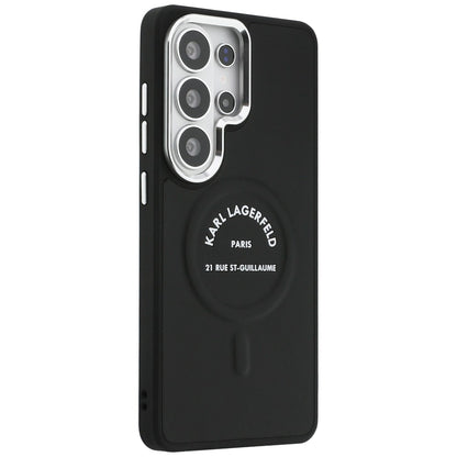 Custodia MagSafe per Samsung Galaxy S26 Ultra S948, Karl Lagerfeld, Karl RSG Logo, Nera
