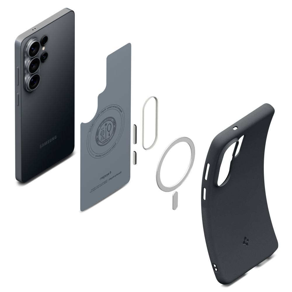 Custodia MagSafe per Samsung Galaxy S26 Ultra S948, Spigen, Caseology Nano Pop, Nera
