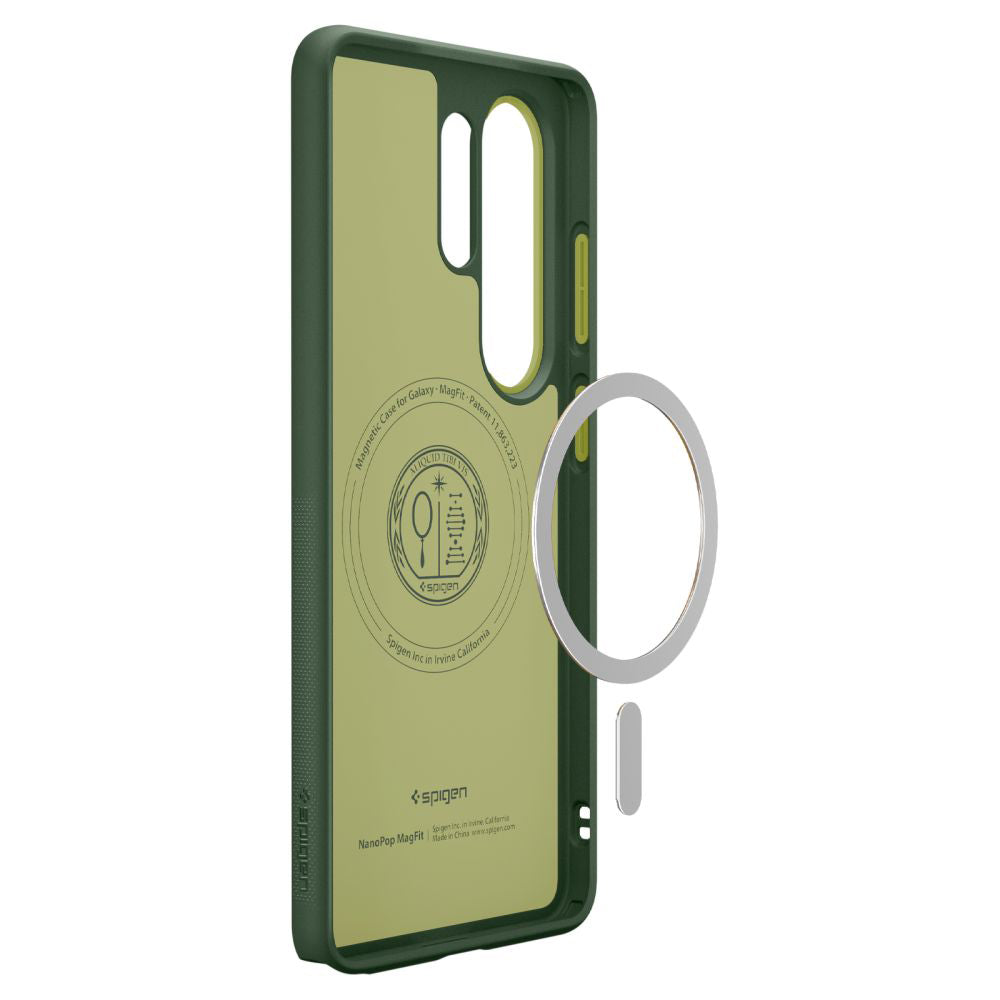Custodia MagSafe per Samsung Galaxy S26 Ultra S948, Spigen, Caseology Nano Pop, Verde ACS11039