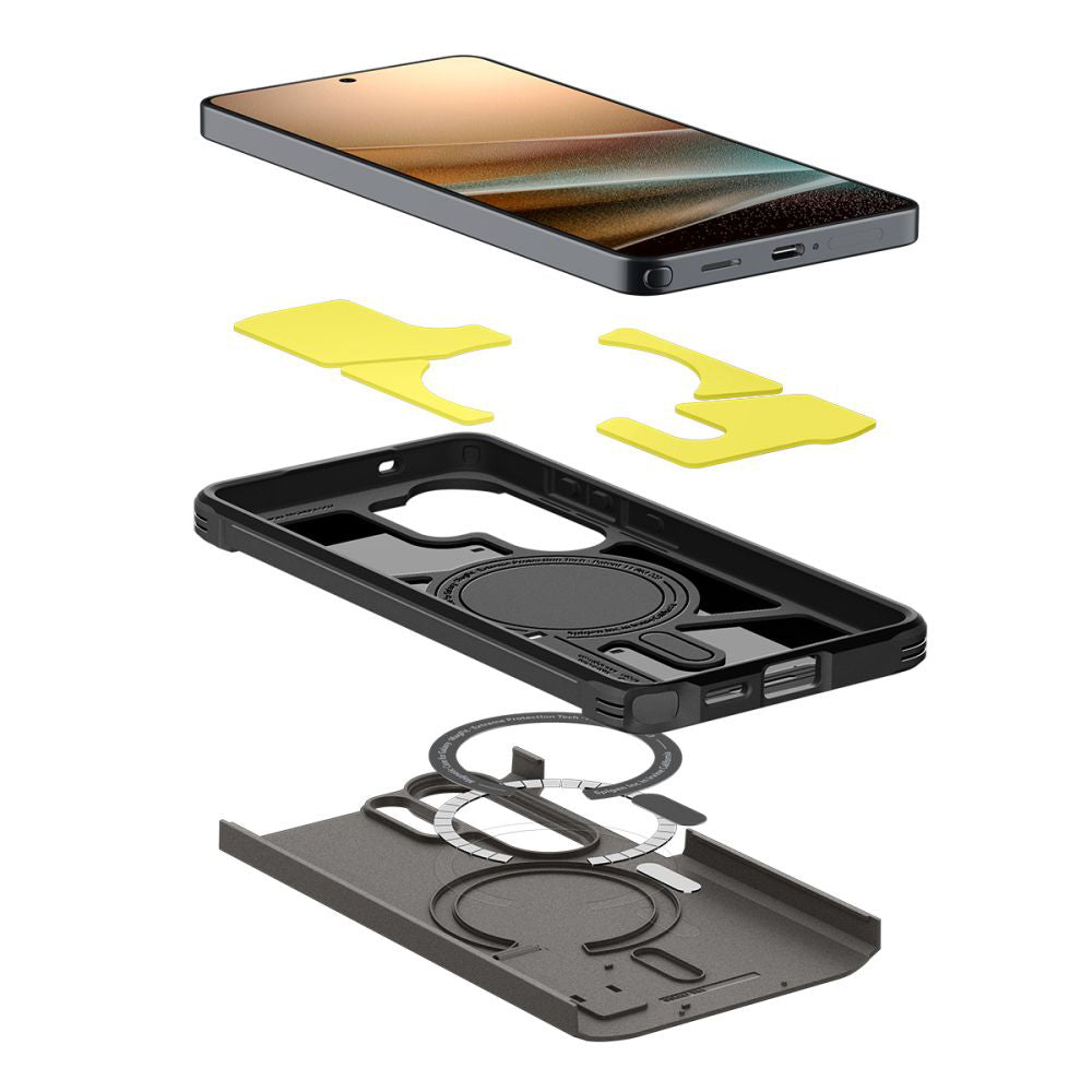 Custodia MagSafe per Samsung Galaxy S26 Ultra S948, Spigen, Tough Armor, Grigio ACS10685