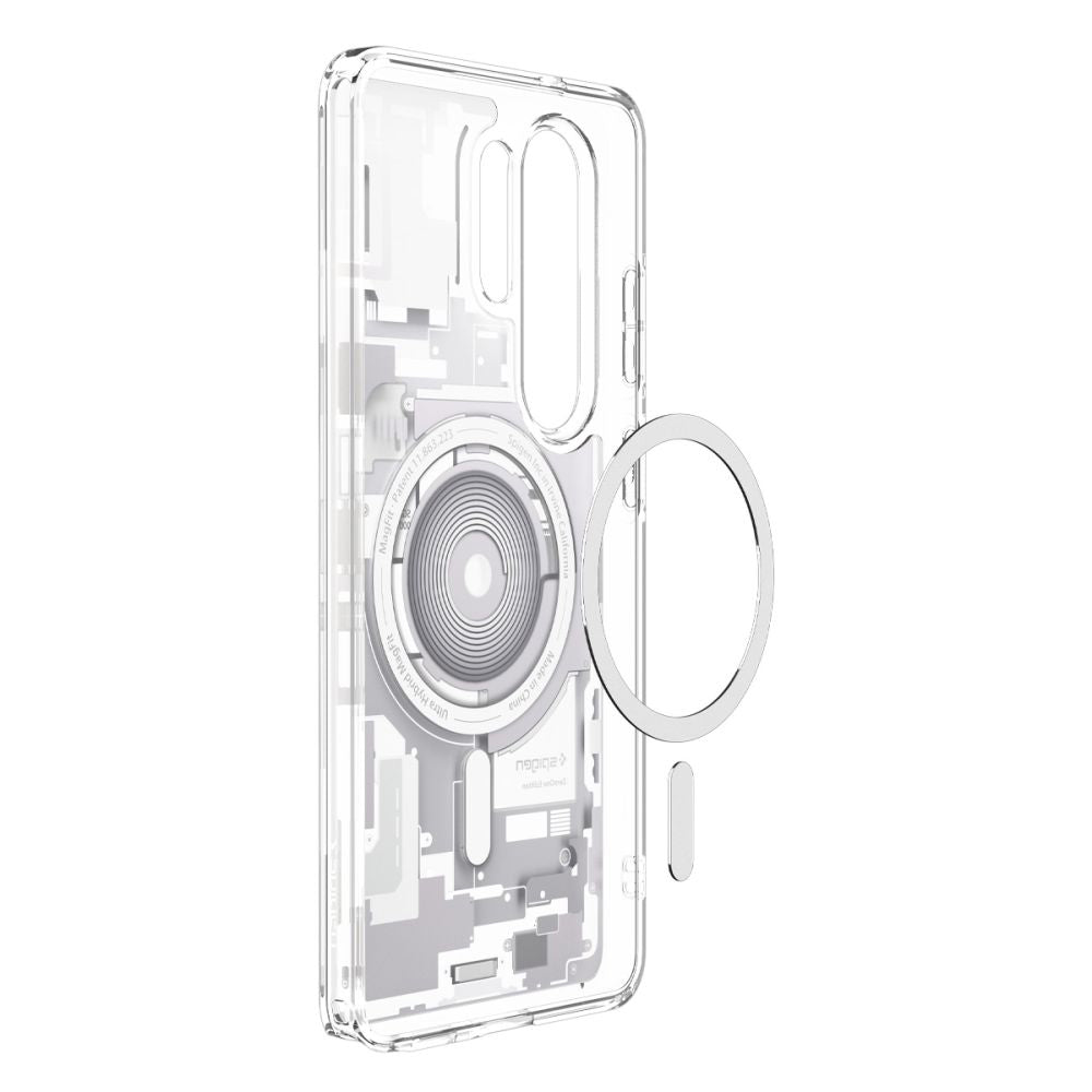Custodia MagSafe per Samsung Galaxy S26 Ultra S948, Spigen, Ultra Hybrid Zero One, Bianca ACS10683
