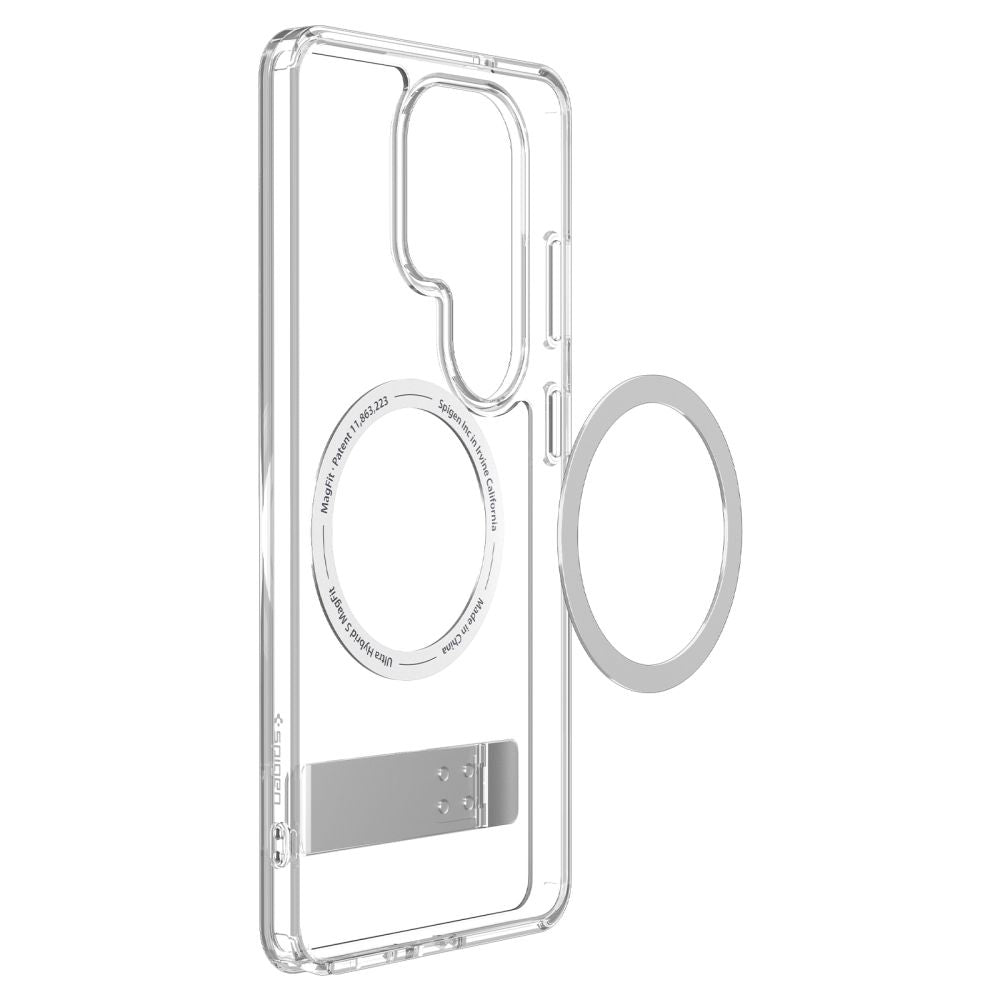 Custodia MagSafe per Samsung Galaxy S26 Ultra S948, Spigen, Ultra Hybrid S, Trasparente Bianca ACS11032