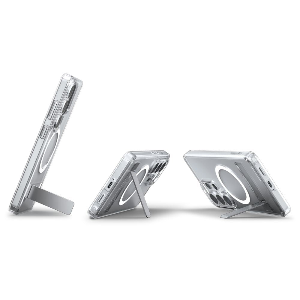 Custodia MagSafe per Samsung Galaxy S26 Ultra S948, Spigen, Ultra Hybrid S, Trasparente Bianca ACS11032