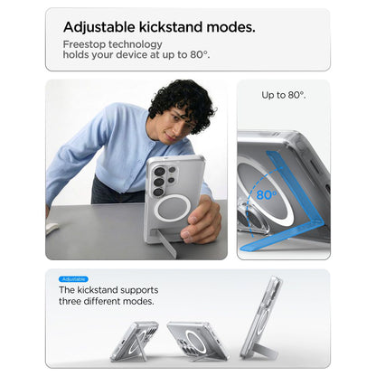 Custodia MagSafe per Samsung Galaxy S26 Ultra S948, Spigen, Ultra Hybrid S, Trasparente Bianca ACS11032