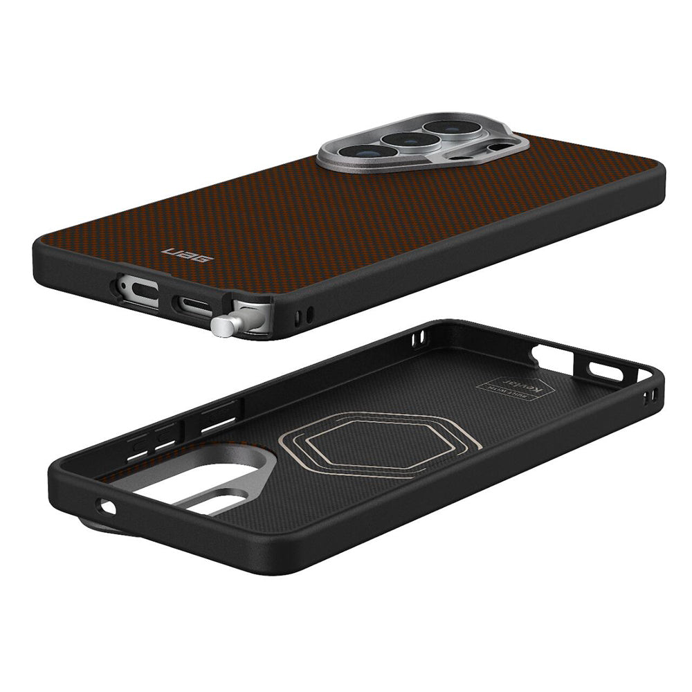 Custodia MagSafe per Samsung Galaxy S26 Ultra S948, Urban Armor Gear, Fibr Armr, Arancione Nera