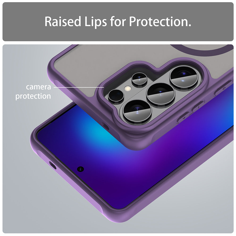 MagSafe Case for Samsung Galaxy S26 Ultra, Techsuit, HaloFrost II, Purple