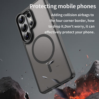 Custodia MagSafe per Samsung Galaxy S26 Ultra S948, Techsuit, HaloFrost II, Nera